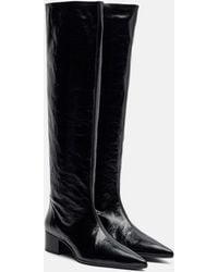 KHAITE - Andee 40 Leather Knee-High Boots - Lyst