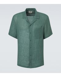 LeKasha - Botad Linen Bowling Shirt - Lyst