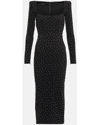 Alex Perry - Tiernan Embellished Crepe Midi Dress - Lyst