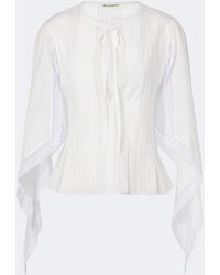JW Anderson - Draped Cotton Top - Lyst