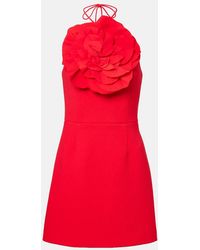Rebecca Vallance - Cameron Floral-Applique Crepe Minidress - Lyst