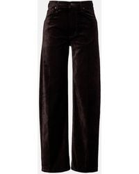 Citizens of Humanity - Ayla Cotton-Blend Velvet Straight Pants - Lyst