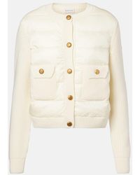 Moncler - Daunenjacke Mit Wolle - Lyst