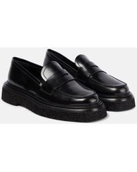 Max Mara - Crepe Loafer Shoes - Lyst