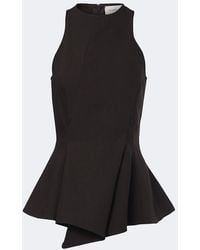 Magda Butrym - Peplum Wool Top - Lyst