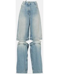 The Attico - Jeans anchos de tiro bajo - Lyst
