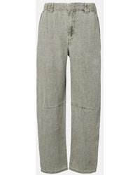 Velvet - Gerade Hose Taylor Aus Leinen - Lyst