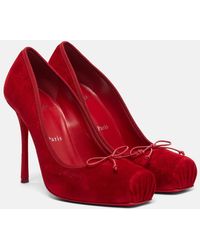 Christian Louboutin - Cassia Nodo 100 Suede Pumps - Lyst