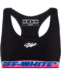 Off-White c/o Virgil Abloh Logo Sports Bra - Black