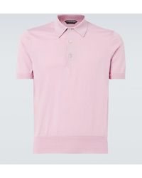 Tom Ford - Cotton Jersey Polo Shirt - Lyst