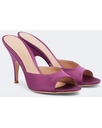 Gianvito Rossi - Mules Sofia Aus Satin - Lyst