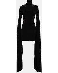 Norma Kamali - High-neck Jersey Minidress - Lyst