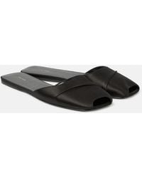 The Row - Milla Satin Slides - Lyst