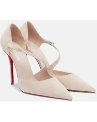 Christian Louboutin - Miss Ziggyta 100 Suede Pumps - Lyst