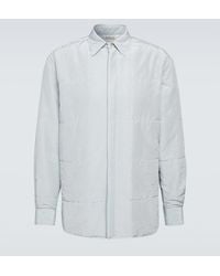 AURALEE - Quilted Cotton And Silk Overshirt - Lyst