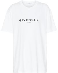 Givenchy T-shirt Aus Baumwoll-jersey Mit Print - Weiß