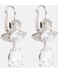 Vivienne Westwood Ohrringe Ismene mit Kristallen - Weiß