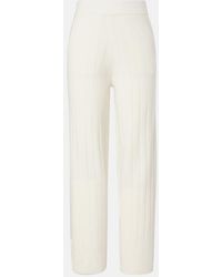 Max Mara - Jardin Ribbed-Knit Cashmere Sweatpants - Lyst