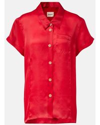 KHAITE - Keefe Silk Organza Shirt - Lyst
