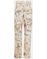Isabel Marant - Vayoneo Printed Denim Cargo Pants - Lyst