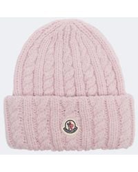 Moncler - Cable-Knit Alpaca And Wool-Blend Beanie - Lyst