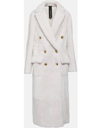 Blancha - Reversible Double-breasted Shearling Coat - Lyst