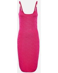 Versace - La Greca Medusa '95 Knitted Midi Dress - Lyst