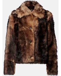 Yves Salomon - Cropped Shearling Jacket - Lyst