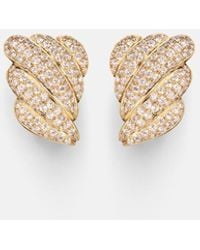 Anita Ko - Boucles D'Oreilles Croissant En Or 18 Ct Et Diamants - Lyst
