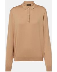 Loro Piana - Ice Wish Cotton Polo Sweater - Lyst