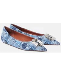 AMINA MUADDI - Camelia 90 Embellished Tweed Pumps - Lyst