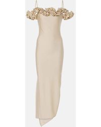 Coperni - Floral-Applique Jersey Gown - Lyst