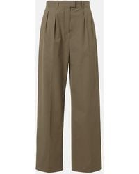 The Row - Alfidis Cotton Wide-Leg Pants - Lyst