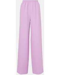 Valentino - Cady Couture Wide-Leg Pants - Lyst