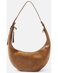 KHAITE - Augustina Suede Shoulder Bag - Lyst
