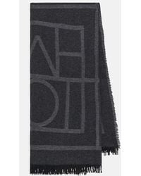 Totême - Logo Wool And Cashmere Scarf - Lyst