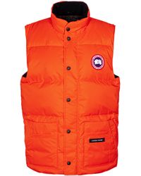 canada goose chaleco rojo