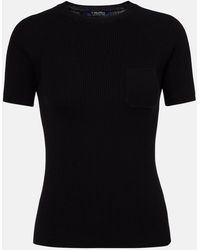 Max Mara - Berlino Ribbed-Knit Cotton Top - Lyst