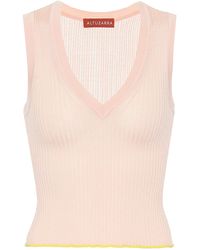 Damen Bekleidung Pullover und Strickwaren Ärmellose Pullover Altuzarra Seide Top Parrish mit Seidenanteil in Pink 