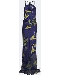 STAUD - Charli Printed Silk-Blend Maxi Dress - Lyst
