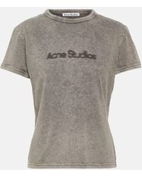 Acne Studios - Camiseta en jersey de algodon con logo - Lyst