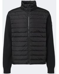 Canada Goose - Hybridge Flavio Down-Paneled Wool Cardigan - Lyst