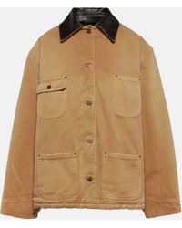 Prada - Oversized Cotton Canvas Jacket - Lyst