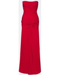 Alex Perry - Gathered Ruched Jersey Gown - Lyst