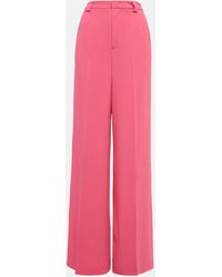 RED Valentino - High-rise Wide-leg Pants - Lyst