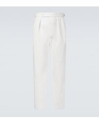 Polo Ralph Lauren - Cotton Twill Tapered Pants - Lyst