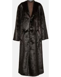Balenciaga - Mantel aus Faux Fur - Lyst