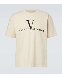 Valentino - Logo Cotton Jersey T-Shirt - Lyst