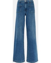 FRAME - High-rise Flared Jeans - Lyst