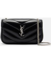 Saint Laurent - Loulou Mini Leather Crossbody Bag - Lyst